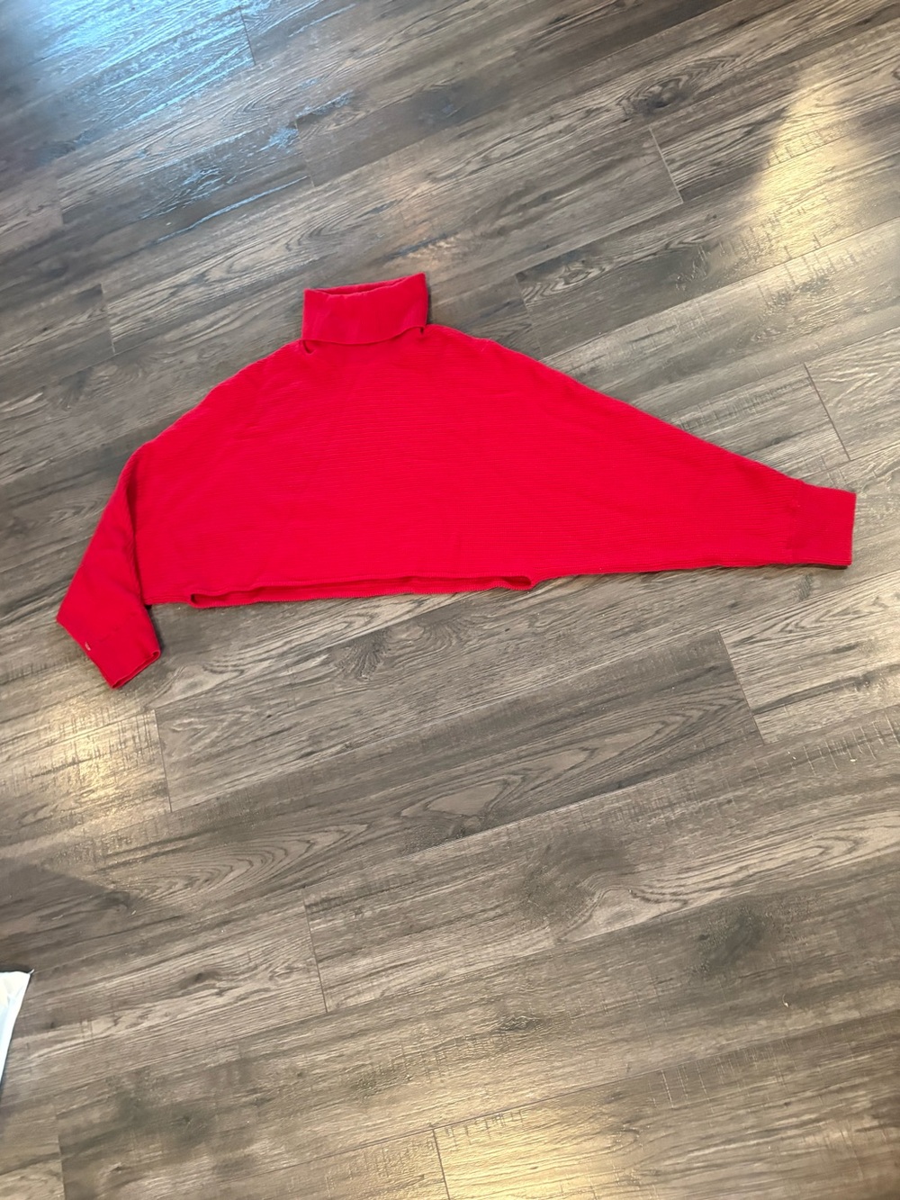 Wilfred Red Cropped Turtleneck Sweater